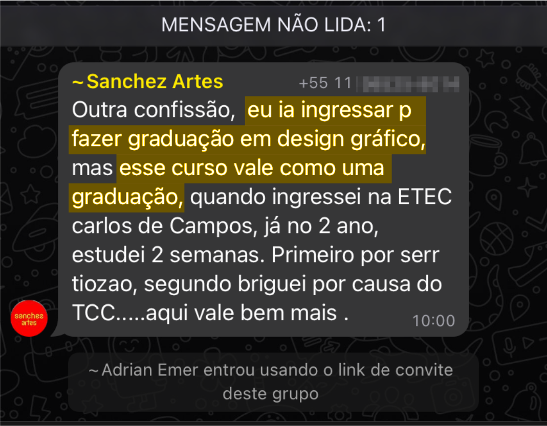 Muito mais do que um curso...