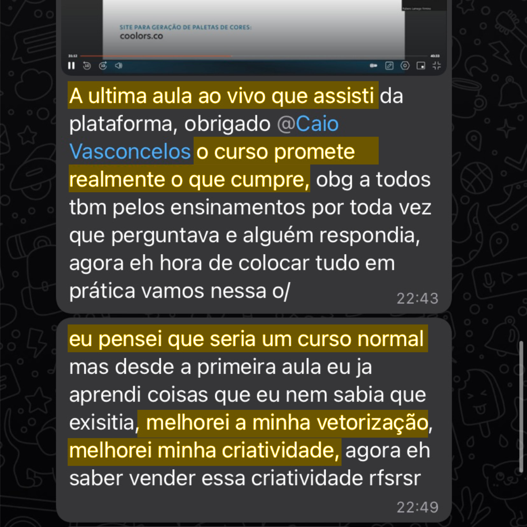 Um curso acima do normal....